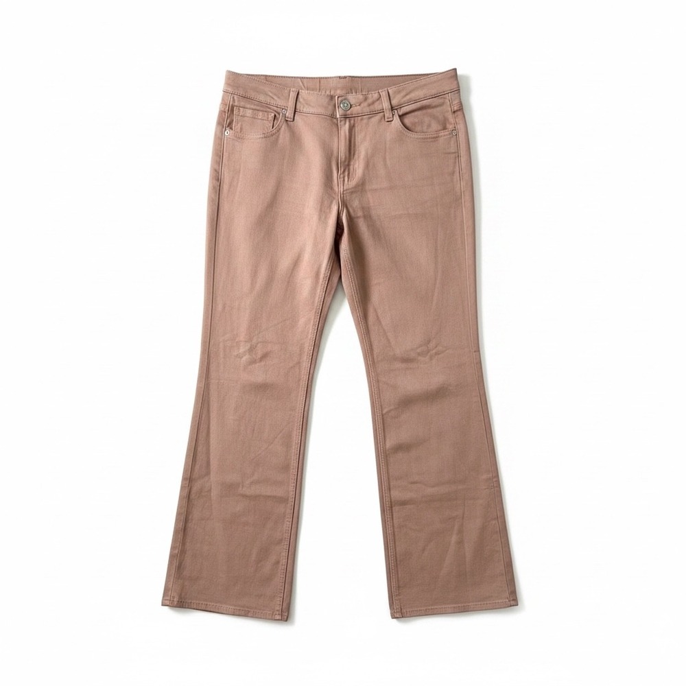 H&M Divided Womens 12 Taupe Bootcut Jeans Mid Rise Stretch Cotton Casual